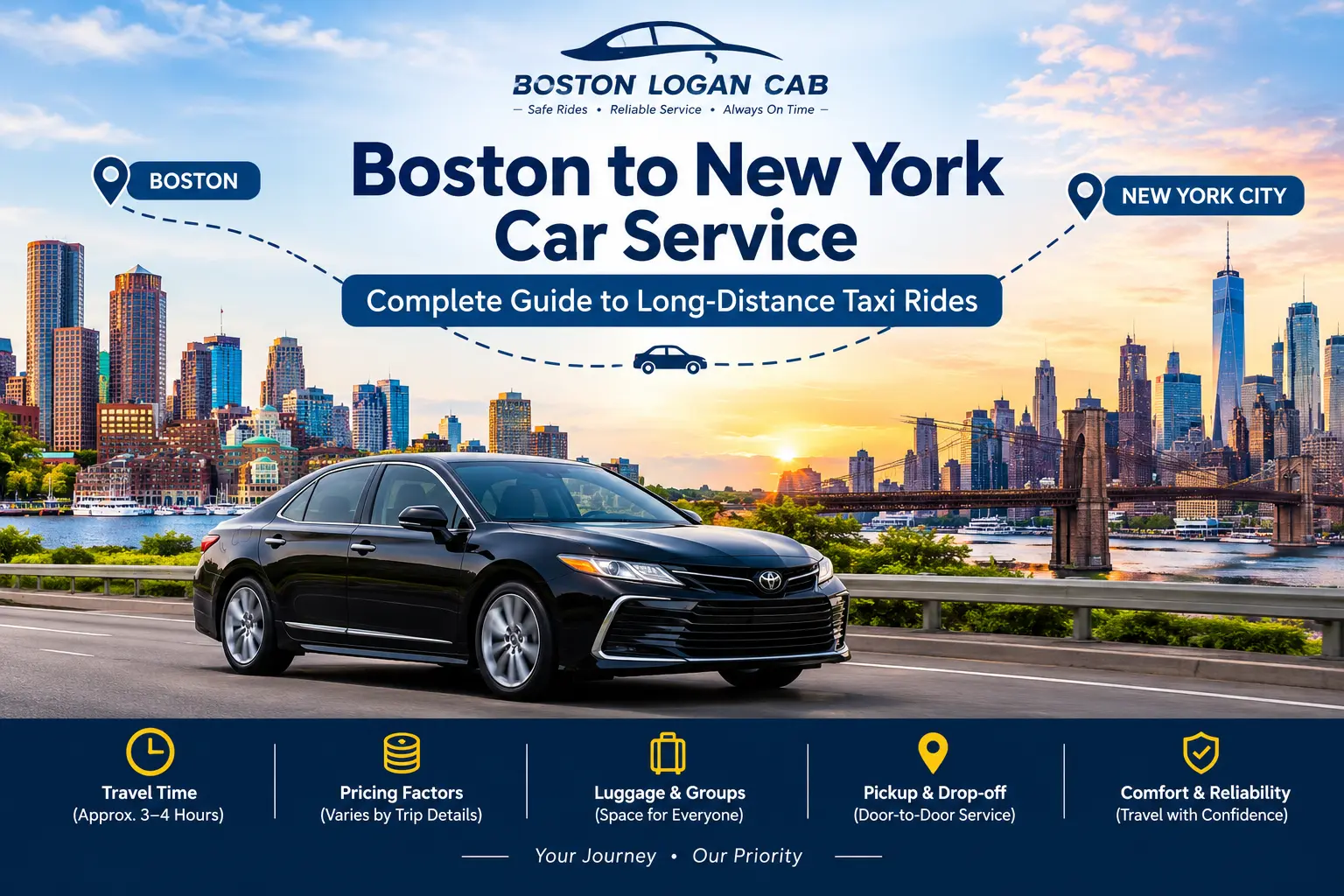 Boston to New York Car Service: Complete Guide to Long-Distance Taxi Rides