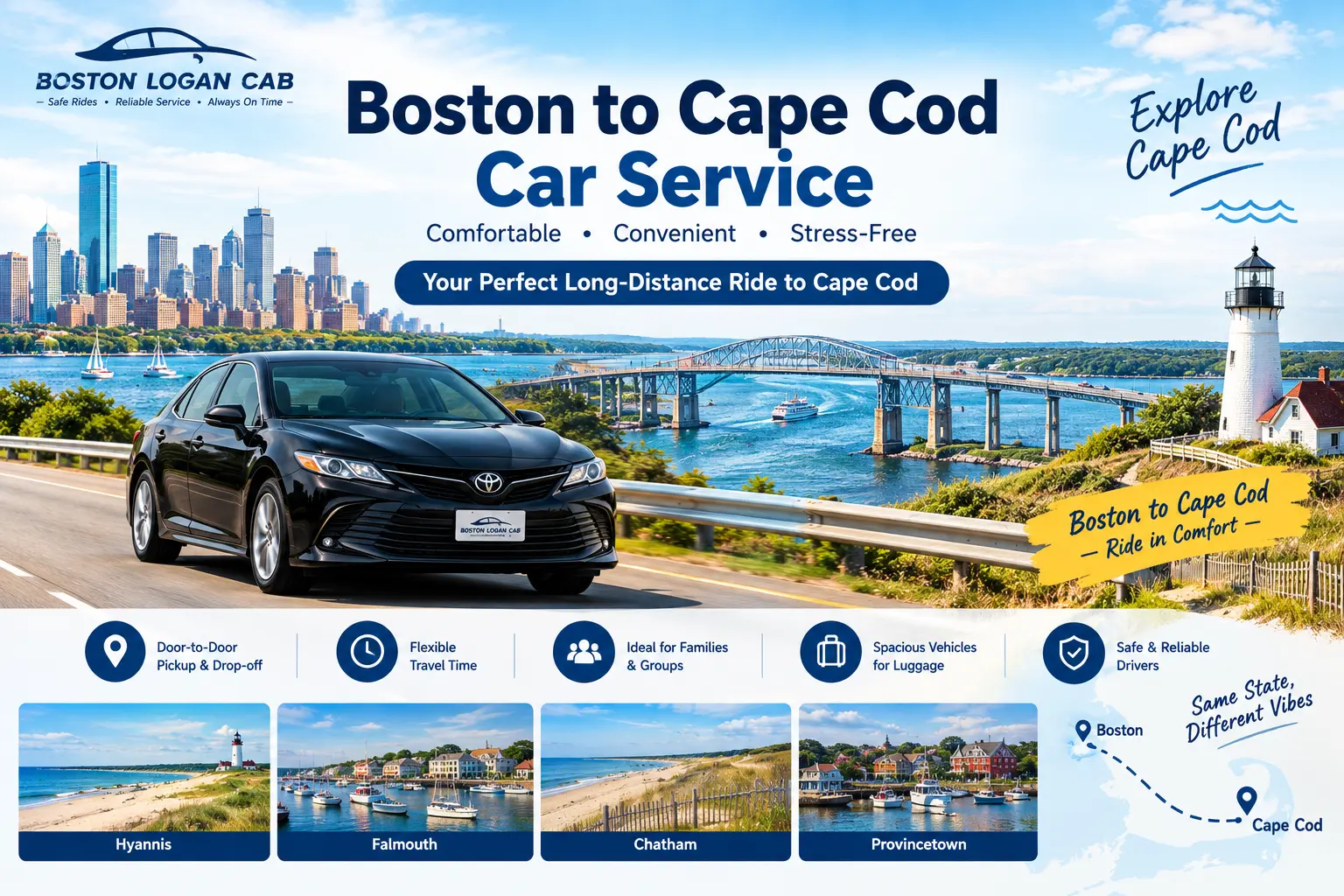Boston to Cape Cod Car Service: What to Know Before Your Long-Distance Ride