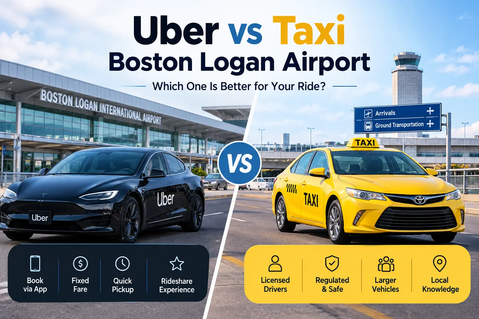 Uber vs Taxi at Boston Logan Airport: Real Cost, Surge Fees & Pickup Rules