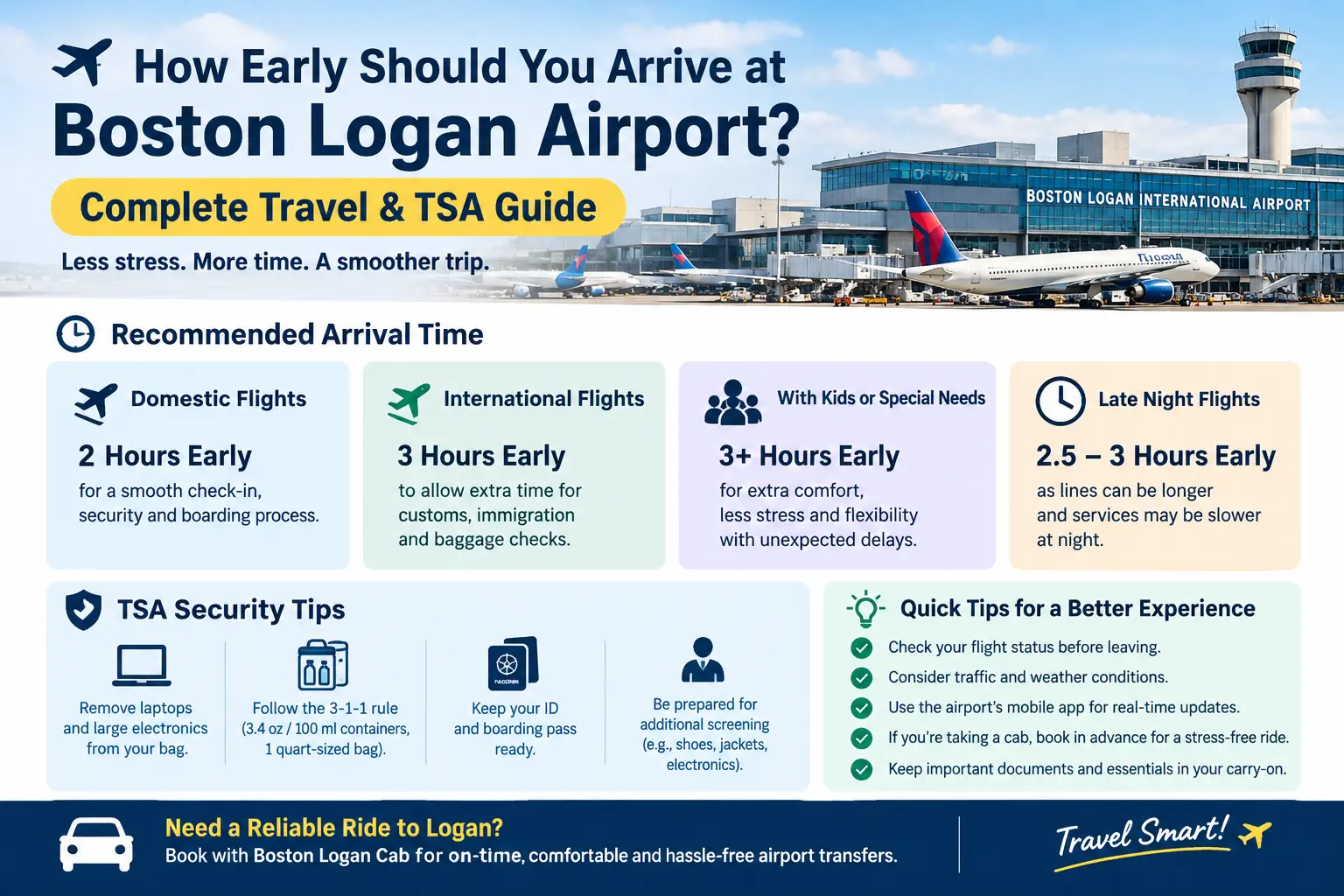 How Early Should You Arrive at Boston Logan Airport? Complete Travel & TSA Guide